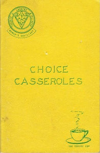 "Busy homemakers who wish to serve varied and attractive foods without spending too much time in the kitchen will find that casseroles are a hostess' best friend." Publishing details Lachine General Hospital. Women's Auxiliary-1962 Paperback: 32 pages Dimensions: 14 x 21.5 cm Weight: 74 g