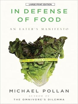 In Defense of Food: An Eater's Manifesto, Michael Pollan calls the western diet the American Paradox: the more we worry about nutrition, the less healthy we seem to become. In Defense of Food, Pollan proposes a new (and very old) answer to the question of what we should eat. 