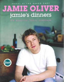 Jamie Oliver brings his fresh and fun cooking style to new territory in Jamie's Dinners, with a special focus on family meals. Designed to encourage us to eat healthier meals at home and enjoy our time spent in the kitchen. His book features over 100 new and simple recipes for easy-to-afford,  ISBN-13: ‎978-1401301941