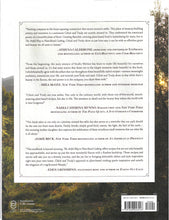 Load image into Gallery viewer, Book back cover with text and a scenic background