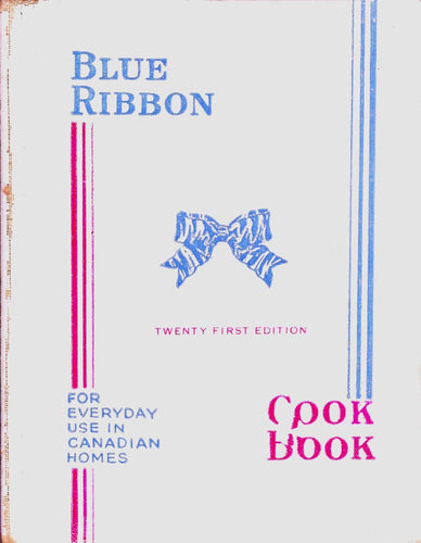 Condition: Good Scarce Copy contents are very good and the illustrations in colour are lovely. The binding is still stable Illustrated cream cloth over boards with an image of a blue ribbon to the centre of the front board, red-and-blue lettering and rules to the spine Blue Ribbon Manufacturing Company [Circa 1948-50]