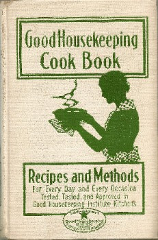  Good Housekeeping Cook Book was published in 1934 and contains a range of recipes and other information for food preparation. This second edition was published just 8 months after the first, with a notation that this is only available with a subscription Good Housekeeping Magazine; 2nd edition 