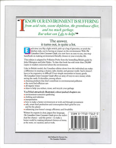 Back cover of a book with text and a barcode on a white background