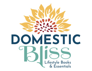 sunflower in yellow with red centre domestic bliss lifestyle books and essentials books logo 