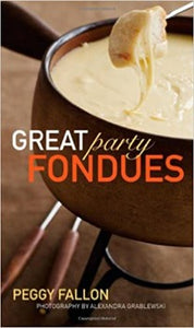 Great Party Fondues, a guide to everything you need to know about preparing and serving great-tasting fondue. Whether they prefer cheese, savoury, or dessert fondues, your guests will devour traditional favourites like Classic Swiss Fondue, international dishes like Rumaki, and innovative new recipes like Chipotle Sweet Potato Fondue. Twenty-eight stylish colour photographs show will inspire you. Expert advice on fondue pots, ingredients, safety, and even etiquette is included. 