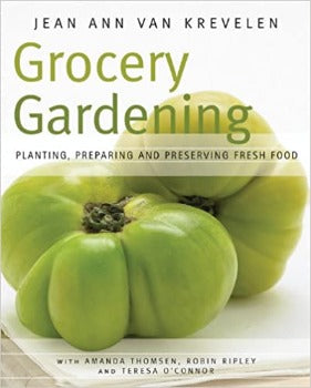 Grocery Gardening includes garden planning, planting, preparing, preserving and nutritional information for each of the more than twenty selected edibles. Jean Ann Van Krevelen encourages readers to plan meals based on what is in season. Also included is preserving the harvest, freezing, drying, canning and preserving.