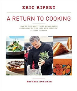 Spontaneous meals at home with friends form the foundation of this collection of recipes that are easy enough for novices yet restaurant-worthy. A Return to Cooking world’s best chefs" (Anthony Bourdain) as Eric Ripert simple meals for friends in different locations, using ingredients at hand.  ISBN-13: 978-1579653934