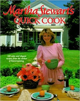  Martha Stewart's Quick Cook is her second cookbook. With 200 easy, elegant recipes—folded into 52 menus and organized by season, that are ready in 30 minutes, it's a staple for home cooks to this day. 