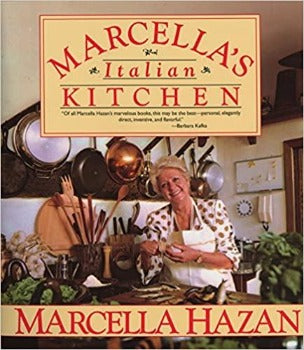 Hazan captures every aspect of Italian home cooking—from appetizers to ice cream. Including almost 250 recipes, Marcella’s Italian Kitchen brings home cooks the authentic tastes of Italy. Find recipes for Fettuccine with Clams and Zucchini, Veal Scaloppini with Hazelnuts and Balsamic Vinegar, Cauliflower Salad with Red Pepper, Olives, and Anchovies, and Amaretti and Custard Cream Semifreddo. 