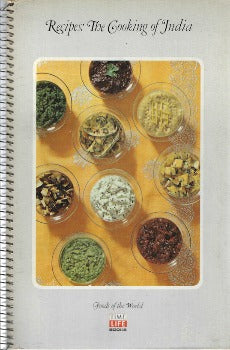 Foods of the World: The Cooking of India is part of a series of 27 cookbooks published by Time-Life, beginning in 1968 and extending through late 1970 by Craig Claiborne, Pierre Franey, James Beard, Julia Child, and M.F.K. Fisher. The series combined recipes and the cultural context of these recipes. 