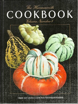 Harrowsmith Cookbook Volume #1 is a collection of easy to follow recipes sent in by readers with person’s name and place name given.  More than 300 