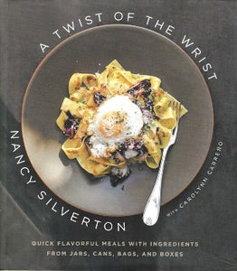 Nancy Silverton of Chef’s Table James Beard awards outstanding chef and pastry chef.  In A Twist of the Wrist, she shares 137 quick and delicious gourmet recipes for home cooks. Using her favorite pantry products that come in jars—and cans, bags, and boxes—easy-to-follow recipes that require less than thirty minutes to prepare. From salads to pasta to meats and desserts, includes recipes Tom Colicchio, Suzanne Goin Jean-Georges Vongerichten. 