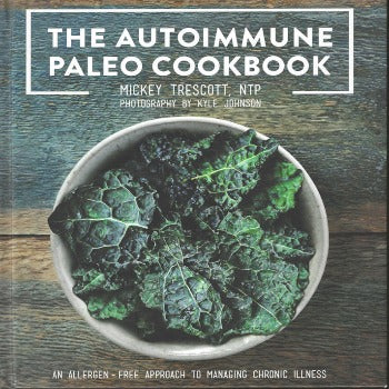  The Autoimmune Paleo Cookbook  is a detailed resource for those looking to embark on the Autoimmune Protocol. which foods you should eat and avoid and Instructions on how to stock your pantry with healing, nutrient-dense whole foods. two, 4-week meal plans,  corresponding with recipes from the book and featuring detailed shopping lists. 112 recipes suitable for anyone even on the strictest phase of the Autoimmune Protocol--no grains, beans, dairy, eggs, nuts, seeds, or nightshades. 
