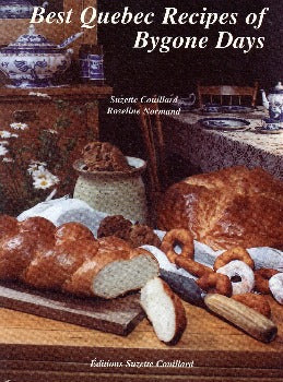 Best Quebec Recipes of Bygone Days is a voyage into the past that is a complete documentation of the way of life and habits in the colony of Quebec.  Suzette and Roseline 367 pages Publisher: Diffusion Suzette Couillard Inc. (1986) ISBN-10: 2920368060 ISBN-13: 978-2920368064  20.8 x 16.3 x 2.5 cm Shipping  518 g
