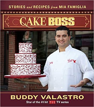 Cake Boss recounts the story of Buddy Valastro's life and his family’s bakeshop Here are twenty-five recipes for Carlo’s Bakery’s most sought-after pastries, pies, cupcakes, and cakes. These are old-world recipes and modern creations, founded on baking foundation and classic techniques. ISBN-13: 978-1439183519 700 g