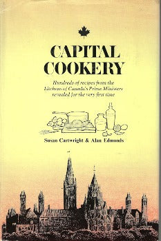 Capital Cookery: Hundreds Of Recipes From The Kitchens Of Canada's Prime Ministers Revealed For The Very First Time in addition to recipes contains humorous anecdotes & stories about some of the illustrious guests who have wined & dined at 24 Sussex Drive.   Canadian culinary history. 