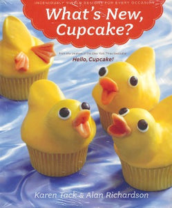 So What is New, Cupcake? Karen Tack and Alan Richardson, the imaginative duo who turned cupcaking into a national pastime are back, with new creations anyone can make. Make a cupcake race car, a cupcake robot, or ring bling cupcakes for a birthday party. All you need are candies from the corner store, cake mix.