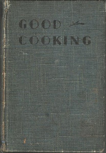 This is a 1936 edition of Good Cooking, Made Easy and Economical is a classic with hundreds of recipes organized in 28 sections with a comprehensive index. A small label indicates the original book seller was located in historic Tory Row in Cambridge Mass. A cookbook with a 85 year old story