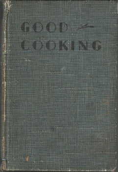 This is a 1936 edition of Good Cooking, Made Easy and Economical is a classic with hundreds of recipes organized in 28 sections with a comprehensive index. A small label indicates the original book seller was located in historic Tory Row in Cambridge Mass. A cookbook with a 85 year old story