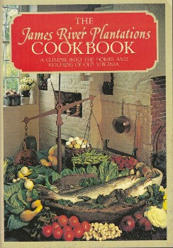 The James River Plantation Cookbook gives a glimpse into the homes and kitchens of Old Virginia. The heart of plantation life was, and still is, the James River. There are recipes from families of each home in book. The recipes range from seafood, ham, venison, salads and desserts, all of them served through generations.