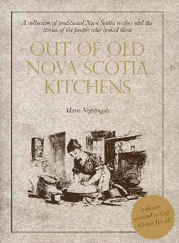 Out of Old Nova Scotia Kitchens was first published in 1970. A collection of traditional Nova Scotia recipes, the book remains extremely popular today and has proven to be a practical guide as well as a delight for armchair cooks. Besides providing recipes for the province's traditional dishes, Marie Nightingale