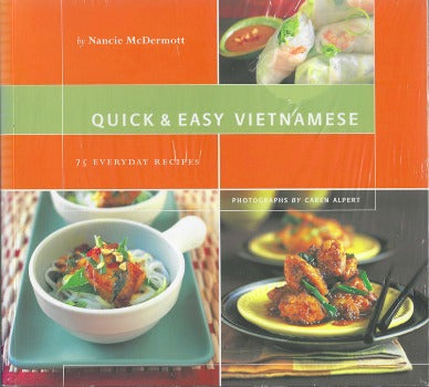 Though it shares certain culinary traditions with its Asian neighbours, Vietnamese cuisine is entirely distinct, focusing on fresh fruits, vegetables, and herbs for clear, bright flavours with contrasting notes of salty, sweet, sour, and spicy. Creamy chicken curry is paired with the zesty tang of lime juice and the heat from ground pepper and chillies. Quick & Easy Vietnamese presents the full spectrum of Vietnamese cooking. 