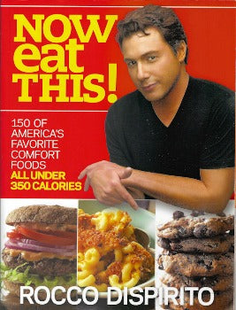Now Eat This! transforms America’s favorite comfort foods into deliciously healthy dishes—all with zero bad carbs, zero bad fats, zero sugar, and maximum flavor.  goal is to reduce calories in popular “comfort foods” to less than 350 per serving DiSpirito also seeks to lower cholesterol, carbohydrate, and sodium levels